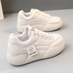 รองเท้าผ้าใบผู้หญิงรุ่นใหม่ปี 2026 พื้นหนาเพิ่มความสูง สไตล์สปอร์ตและลำลอง แฟชั่นทันสมัย - Product Image 3