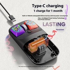 EWEADN XWD-119 <span class=keywords><strong>Mouse</strong></span> Gaming nirkabel grafiti kreatif nilai penampilan tinggi dengan pola cetak unik grosir - Product Image 5
