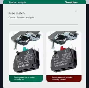 Xb4 nút chuyển đổi tự đặt lại nút tròn BA31/BA42/BA51 bắt đầu dừng với ánh sáng 12v24v220 - Product Image 4