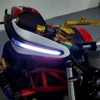 Protège-mains double pour moto tout-terrain avec éclairage LED, kits de montage universels multicolores pour tous les modèles de motos tout-terrain