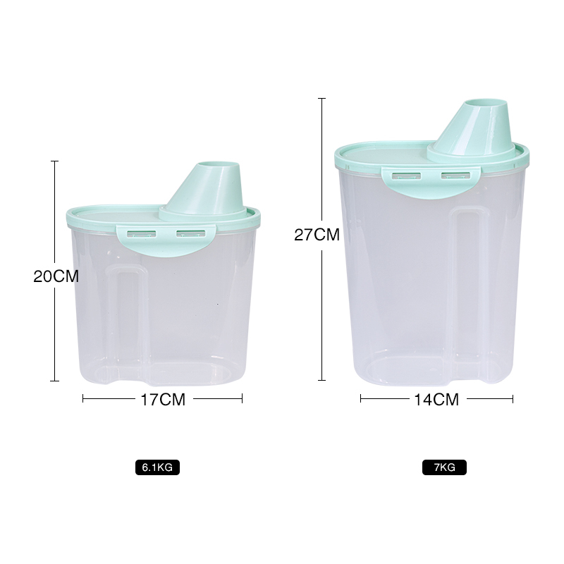 Manufacturer wholesale plastic damp-proof dog food storage container S M