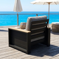 Luxuriöses Outdoor-Gartenmöbel-Set Wasserfestes 4-teiliges Aluminium-Garten-Lounge-Sofa-Set
