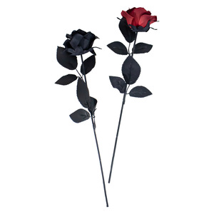 Fiori artificiali in stile gotico scuro <span class=keywords><strong>rosa</strong></span> confine - Product Image 1