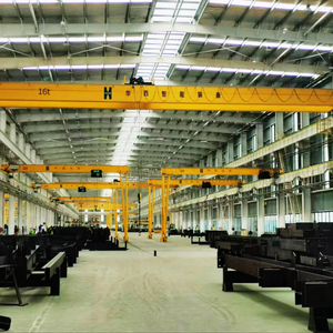 رافعة جسرية مزدوجة العارضة من دينجيا، مع حبل سلكي من الفولاذ المقاوم للصدأ وتحكم عن بعد، بقدرة رفع 100 طن للاستخدام الخارجي - Product Image 1