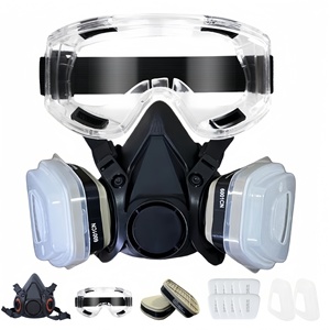 <span class=keywords><strong>Masque</strong></span> à gaz demi-visage pour la peinture au pistolet, la protection contre les pesticides, les produits chimiques et le formaldéhyde pour les modèles - Product Image 5