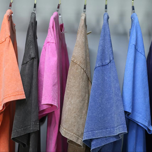 T-shirts surdimensionnés pour hommes, style vintage, effet usé, lavage à l'acide, 100% coton, personnalisables avec votre propre logo, collection printemps-été 2025 - Product Image 1