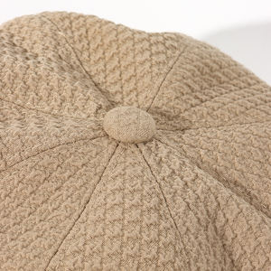 Chapeau de peintre vintage en couleur unie pour femmes, vente en gros, automne et hiver, voyage en plein air, chapeau octogonal chaud, béret en <span class=keywords><strong>tweed</strong></span> - Product Image 6