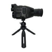 1-8X Zoom Variabel 1080p Layar 3,1 inci Sensor CMOS Penglihatan Malam Monokuler Kartu TF Stabilisasi Gambar Jangkauan IR 400m WiFi 4