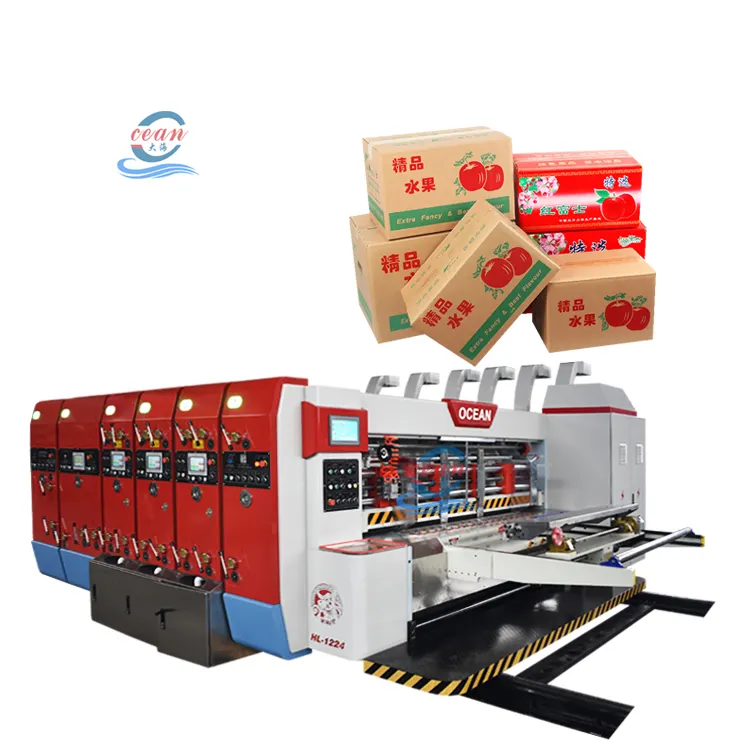 Full computer high speed carton printing slotting die cutting machinery