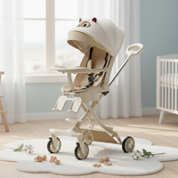 Poussettes pliantes multifonctionnelles 3-en-1 pour bébés et enfants, très vendues en gros, avec siège auto à un clic, ceinture de sécurité 3 points et absorption des chocs