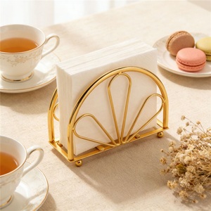 Porte-serviettes vertical moderne et créatif en fer, écologique, haut de gamme, pour table de salle à manger, décoration de bureau, pour hôtel - Product Image 4