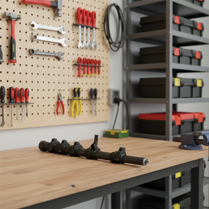 Tige de mesure télescopique en fibre de carbone portable - Échelle métrique |   Élagueur d'arbres et de jardins extensible de 5 m, finition noire mate - Product Image 3