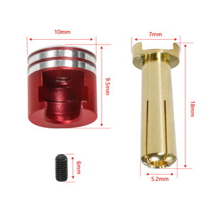 Connecteurs de dissipateur thermique à prise bullet, 4 pièces, prises de batterie plaquées cuivre, échelle 1:10, pour camion tout-terrain, voiture modifiée RC, 3.5mm 4.0mm - Product Image 4