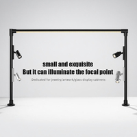 Vitrine LED 18W en aluminium de qualité supérieure Mini armoire à rails moderne pour vitrine de bijoux Puce COB