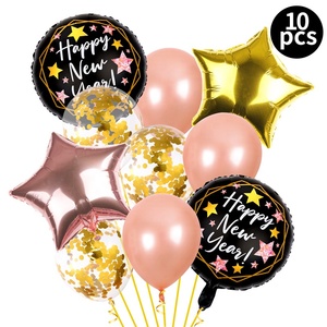 10Pcs Happy <strong>New</strong> Year Round Confetti Latex <strong>Balloons</strong> for 2026 <strong>New</strong> Year Party Merry Christmas <strong>Home</strong> Anniversary Decoration Supplies - Product Image 2