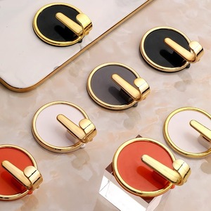 Light Luxury ABS Round Adhesive Hook Strong Bearing Punch-Free Bathroom Wall Towel <b>Clothes</b> Hook - Product Image 4