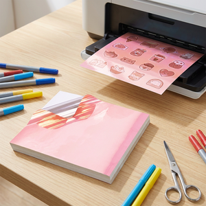 Vente en gros de <span class=keywords><strong>papier</strong></span> autocollant imprimable en or rose vinyle imperméable décalcomanie artisanale pour <span class=keywords><strong>scrapbooking</strong></span>/ordinateur portable/planificateur A4 personnalisable - Product Image 1