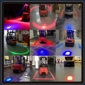 Accesorios de seguridad para carretilla elevadora de 10-80v CC luces de advertencia LED de punto azul, luces de enfoque montadas en la parte delantera o trasera - Product Image 4