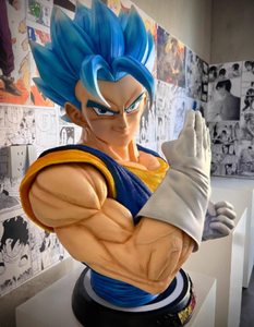 Statue Buste en Résine GK Super Saiyan Blue <span class=keywords><strong>Vegito</strong></span> à l'Échelle 1/1 pour Collection de Fans de Personnages d'Anime, Décoration d'Intérieur, Cadeau - Product Image 1