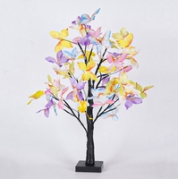 Künstliche Baum Schmetterling Baum Dekoration Licht Innen gebrauch Raum Tisch lampe batterie betrieben bunte Schmetterling LED Baum Lampe