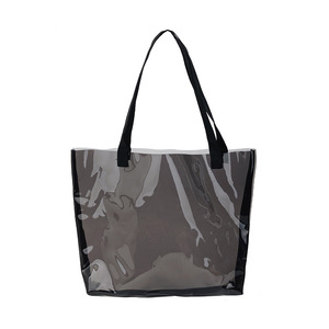 Sac fourre-tout en PVC transparent épais imprimé avec logo, personnalisable, réutilisable, tendance, sac à main en PVC transparent, sac à main bonbon - Product Image 1