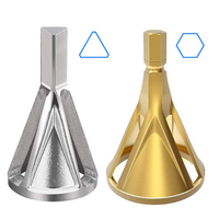 Outil de chanfrein externe d'ébavurage de tige hexagonale en acier au carbone de 1/4 "enlever le foret de fraise pour cylindre en métal