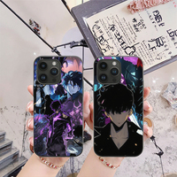 Nouveau Design Anime Solo Leveling Coques de Téléphone 3D Manga Motion Lenticulaire Étui de Protection pour Tous Modèles iPhone Samsung Android