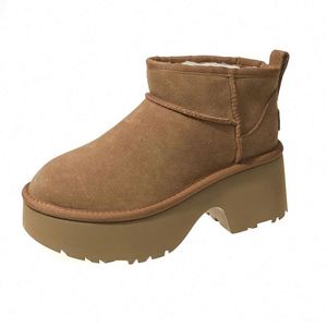 Botas de Invierno de Alta Calidad para Mujer, de Media Pantorrilla, con Forro de Felpa, Función de Masaje, Cálidas, Antideslizantes, para Nieve - Product Image 1