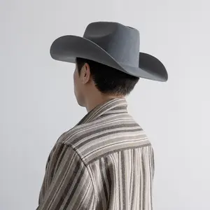 Sombreros Fedora de vaquero de moda retro británica personalizados sombreros de Jazz de cúpula al revés simples gorras de protección solar