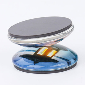 Aimant de réfrigérateur magnétique personnalisé en verre cristal 3D, design rectangulaire, style Art Déco, avec nom de ville ou de pays, conçu sur mesure pour promotion - Product Image 3