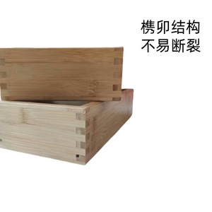 ถาดเสิร์ฟไม้ไผ่ ขนาดใหญ่ 30x25 ซม. ขนาดใหญ่พิเศษ 40x30 ซม. ขนาดยักษ์ 50x35 ซม. ลายไม้ธรรมชาติ สไตล์เรียบง่าย ใช้ในครัวเรือนและเชิงพาณิชย์ - Product Image 5