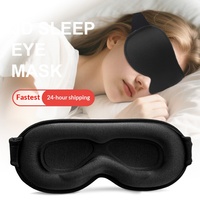 Masque de sommeil 3D ergonomique à ailette nasale intégrée, occultant la lumière, pour la sieste et les voyages, modèle 2306Lycra – Meilleures ventes