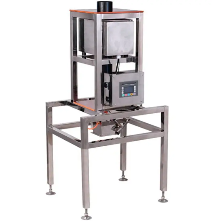 1000mm-1500mm height industrial high accuracy pipeline foods needle powder metal detector machine