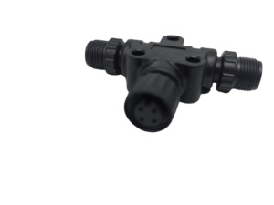 Répartiteur M12 A-Code NMEA 2000 T 4 broches 2 mâles vers 1 femelle pour CANopen DeviceNet Automobile Nylon - Product Image 4