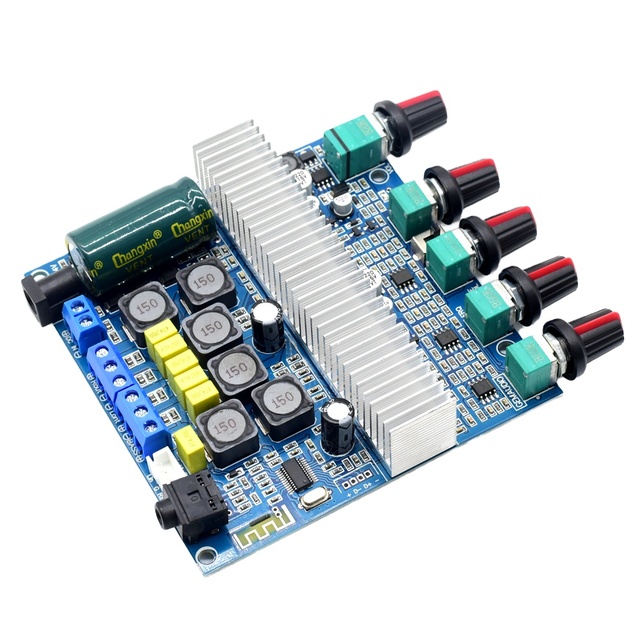 Professional 2.1 Channel TPA3116D2 Amplifier Board 5.0 HIFI High Output Power Subwoofer 2*50W+100W Stereo Audio for Home Plastic