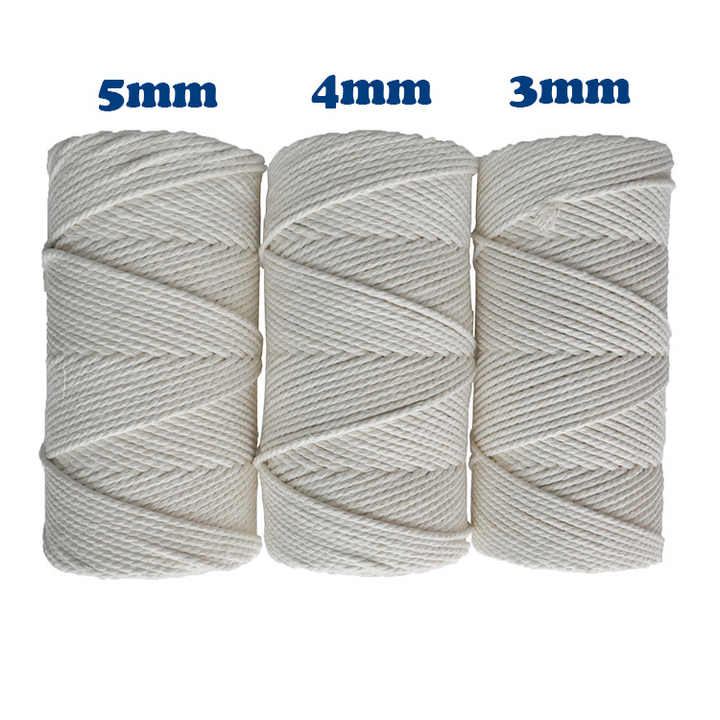 Matte Premuim Rope Shop Premium 4mm Recycled Cotton Polyester Rope for Macrame