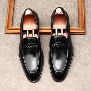 Chaussures Oxford pour hommes de style personnalisé haut de gamme en cuir véritable brodé à bout pointu antidérapantes et élégantes - Product Image 6