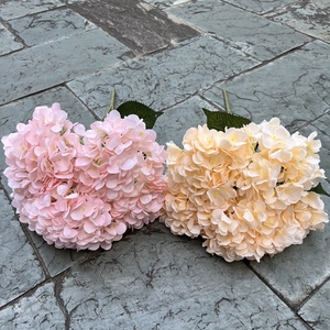 Bouquet d'hortensias artificiels de <span class=keywords><strong>style</strong></span> français à 5 têtes et 480 fleurs pour mariage et décoration intérieure - Product Image 4