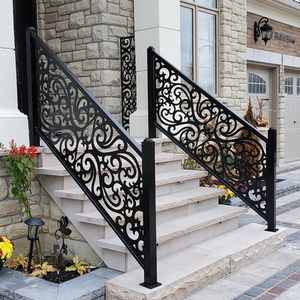 Balustrade en aluminium pour <span class=keywords><strong>maison</strong></span> <span class=keywords><strong>moderne</strong></span>, rampe de pont extérieur, <span class=keywords><strong>escalier</strong></span> d'entrée - Product Image 4