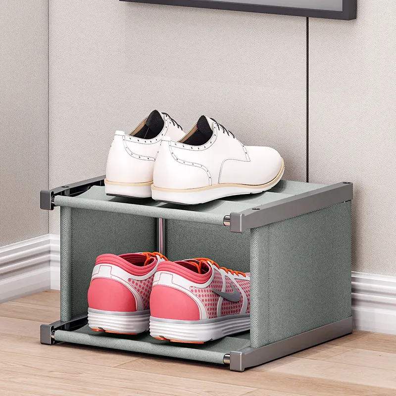 Дешевый 10-слойный шкаф для обуви Простой нетканый стеллаж для хранения обуви узкий стеллаж для обуви для дома