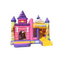 Château gonflable d'extérieur très populaire pour jeux de jardin, maison de rebond gonflable commerciale pour enfants