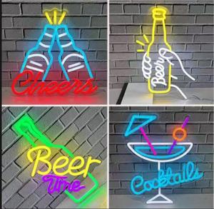 دروبشيبينغ ، لافتة نيون فنية نيون لتزيين جدران متجر الحانات - Product Image 1