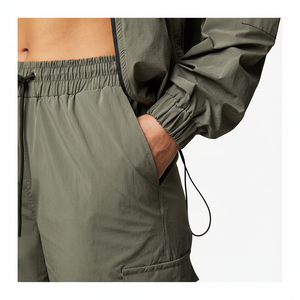 Nouveauté en gros : Ensemble de survêtement pour femme en nylon et élasthanne, 6 pièces, sans couture, taille haute, respirant, avec fermeture éclair, côtelé, tendance, pour la salle de sport - Product Image 1