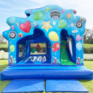 Castillo inflable comercial para fiestas, castillo hinchable para niños con tobogán. - Product Image 1