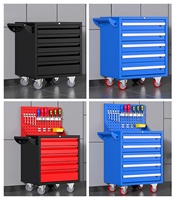Carrito de Herramientas de Acero Moderno Personalizable OEM, Capacidad de 300 kg, 5 Cajones con Cierre Suave, Recubrimiento Electrostático en Polvo de Alta Resistencia, 5 Años de Garantía