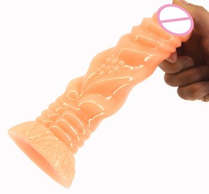 FAAK 20cm realistische Eichel Partikel Drachen dildo mit starken Muskel Tier Dildo Spirale Kunststoff <span class=keywords><strong>Penis</strong></span> für Frauen - Product Image 4