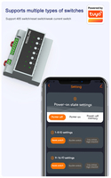 Modul Sakelar Relay Pintar 6 Saluran PN6 Tuya Zigbee WiFi 16A Pengontrol Daya untuk Kontrol Pencahayaan dan Motor WiFi Zigbee sebagai Pilihan