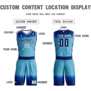 Custom Gradient Basketball Jersey Uniform Personalized Team Name Number Sublimated Moisture Wicking For Men Youth - Product Image 3