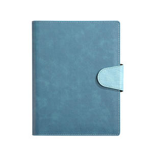 Logo personnalisable A5 haut <span class=keywords><strong>de</strong></span> gamme bureau d'affaires couverture rigide Notes <span class=keywords><strong>de</strong></span> réunion livre d'enregistrement boucle magnétique couverture en cuir A3 feuilles mobiles - Product Image 1