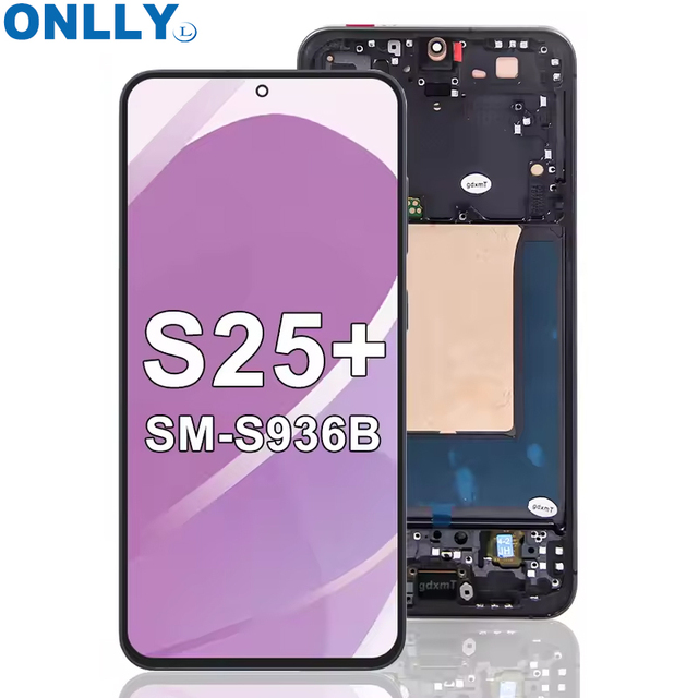 OLED LCD Screen for Samsung Galaxy S25+ SM-S936B LCD Screen With Frame Replacement